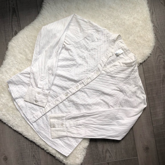 Old Navy Girls White Blouse Flower Buttons Size 12 - Picture 2 of 8